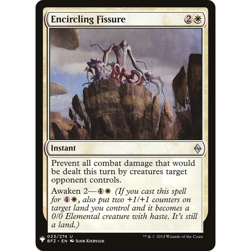 Encircling Fissure (PLST-BFZ-23) - Single