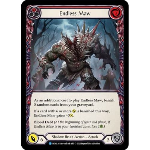 Endless Maw (Red) (MONARCH) 1st Edition - Single