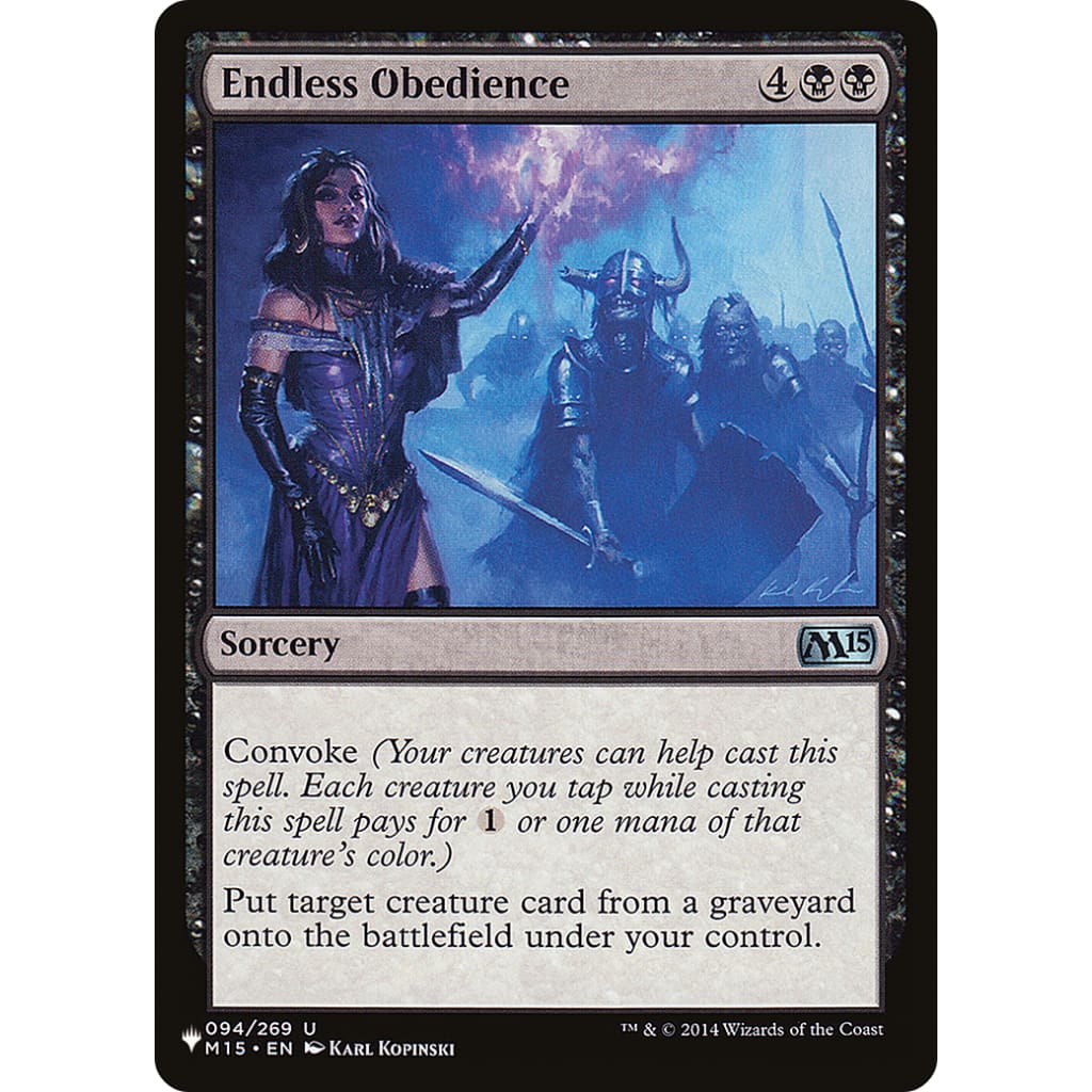 Endless Obedience (PLST-M15-94) - Single