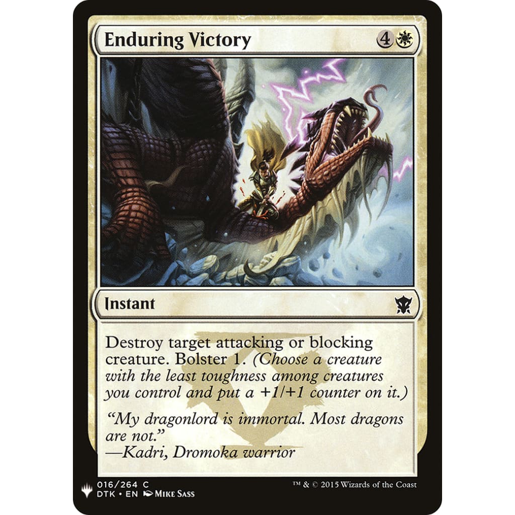 Enduring Victory (PLST-DTK-16) - Single
