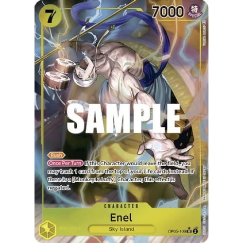 Enel (100) (Alternate Art) OP05-100 SR Awakening of the New