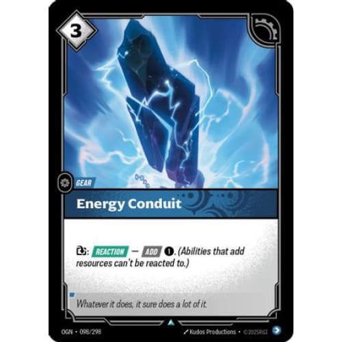 Energy Conduit (098/298) - Origins - Single