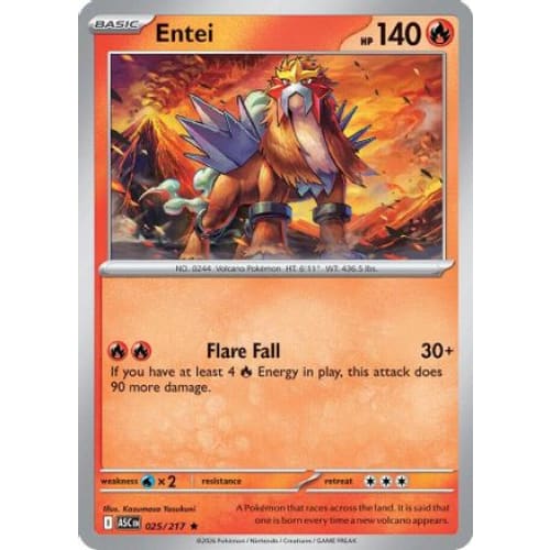 Entei (25) Rare Classic Holofoil - Single