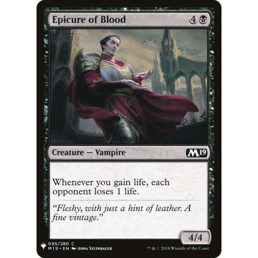 Epicure of Blood (PLST-M19-95) - Single