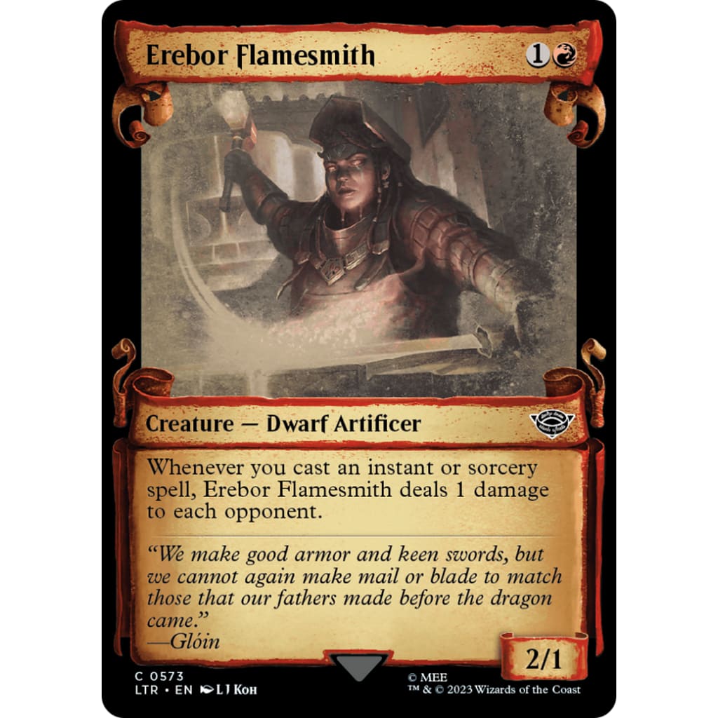 Erebor Flamesmith (LTR-573): (Showcase) Foil - Single