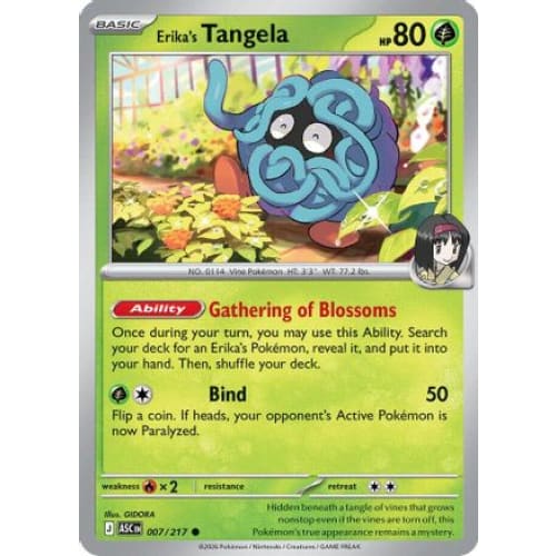 Erika’s Tangela - 007/217 (7) Common - Single
