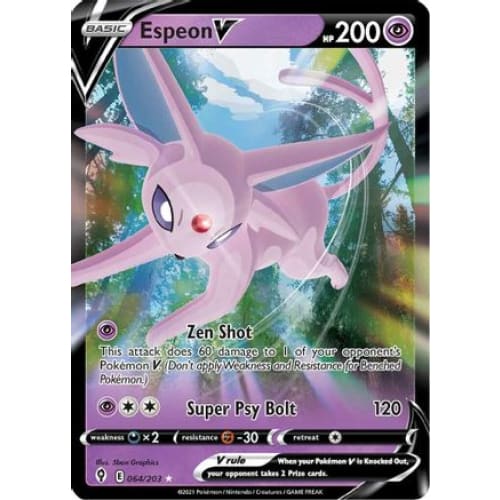Espeon V (064/203) Holo Rare Holofoil - Single