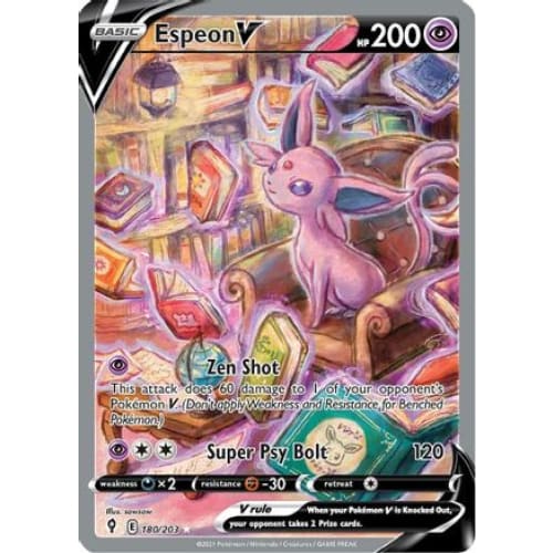 Espeon V (180/203) Ultra Rare Holofoil - Single