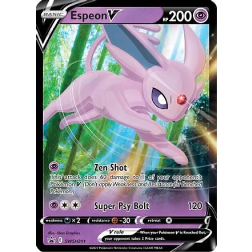 Espeon V (SWSH201/184) Promo Holofoil - Single