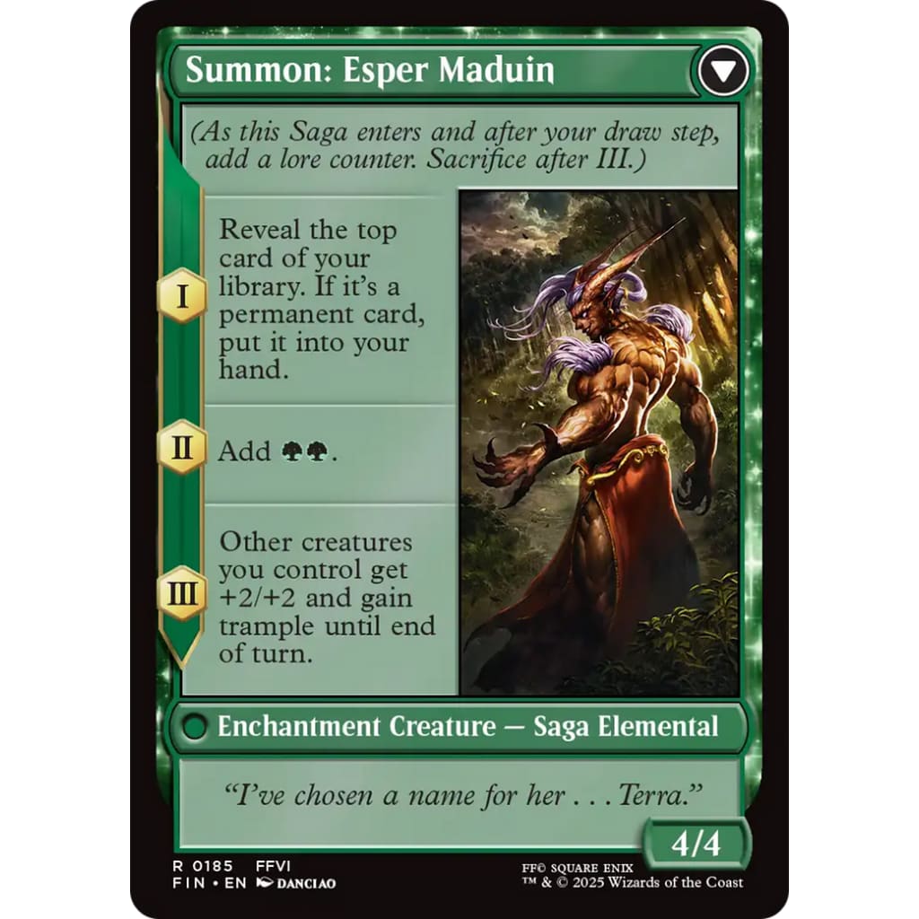 Esper Origins // Summon: Maduin (FIN-185): (enchantment)