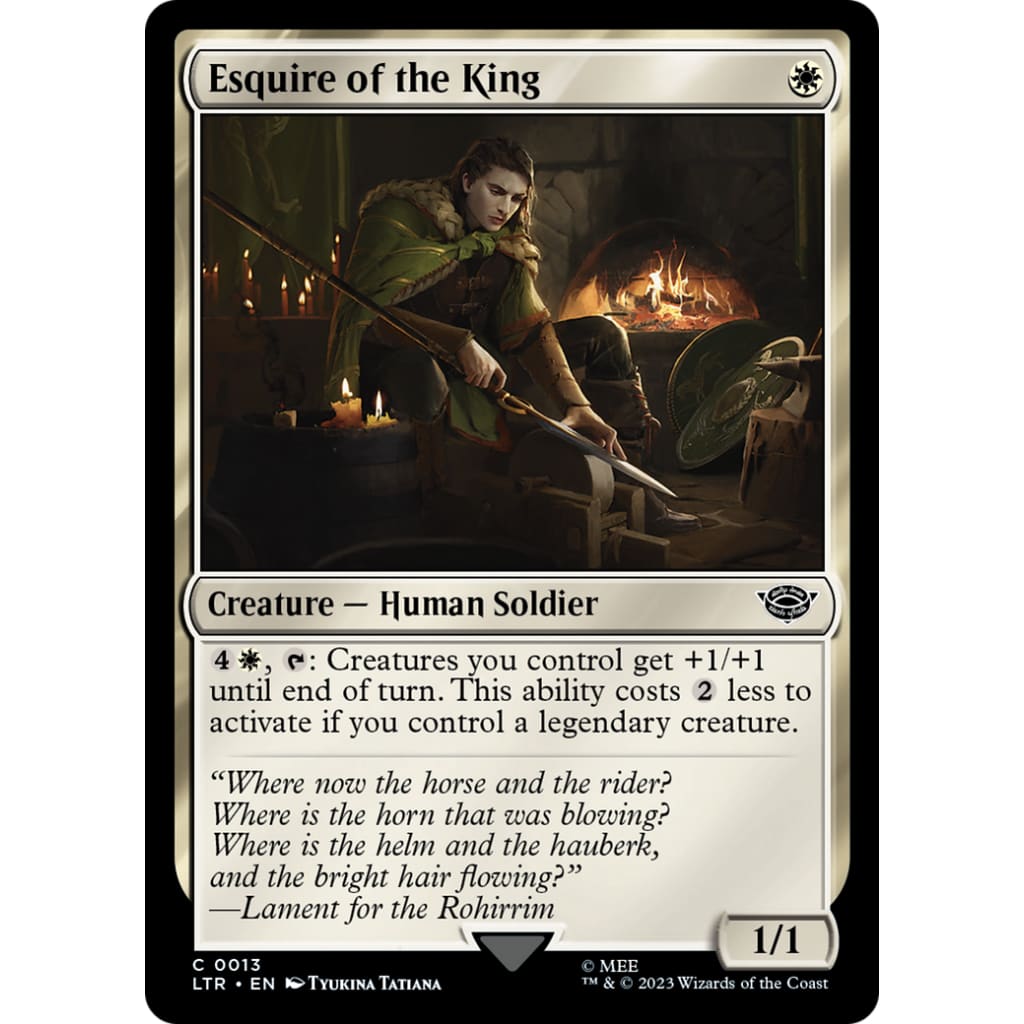 Esquire of the King (LTR-013) Foil - Single
