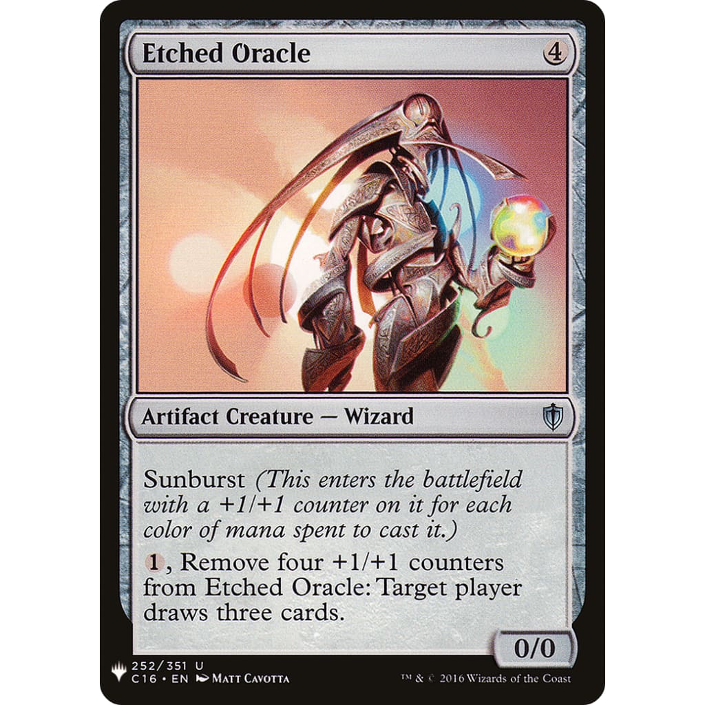 Etched Oracle (PLST-C16-252) - Single