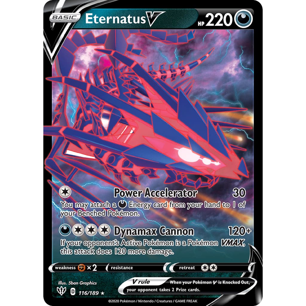 Eternatus V (116/189) Holo Rare Holofoil - Single