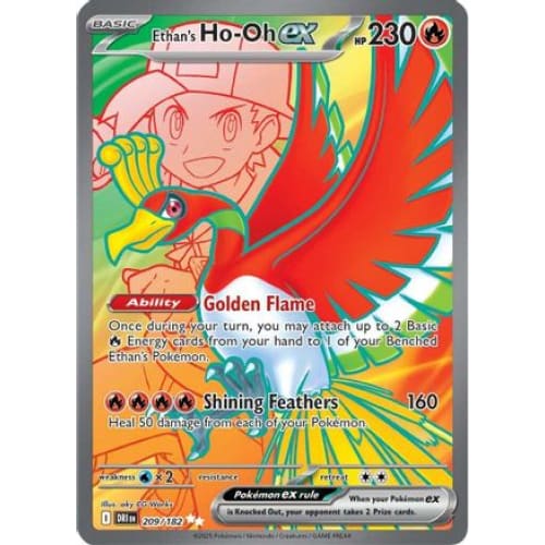 Ethan’s Ho-Oh ex - 209/182 (209) Ultra Rare Holofoil