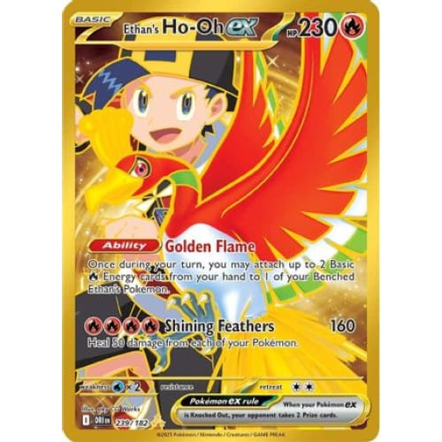 Ethan’s Ho-Oh ex - 239/182 (239) Hyper Rare Holofoil