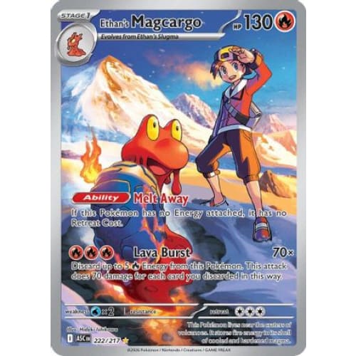 Ethan’s Magcargo - 222/217 (222) Illustration Rare Holofoil