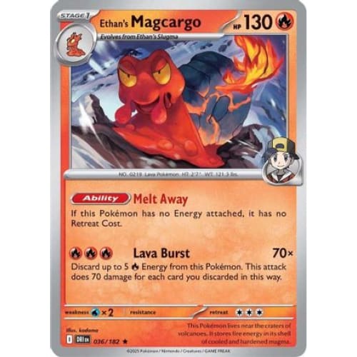 Ethan’s Magcargo (36) Rare Classic Holofoil - Single