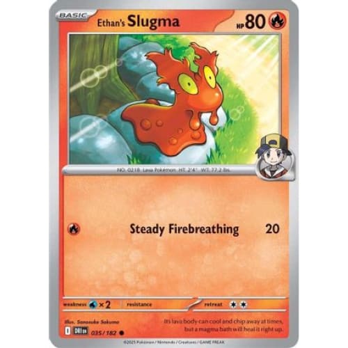 Ethan’s Slugma (35) Common Reverse Holofoil - Single