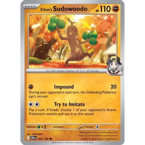 Ethan’s Sudowoodo (93) Common - Single