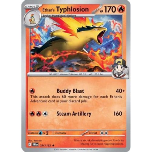 Ethan’s Typhlosion (34) Rare Classic Holofoil - Single