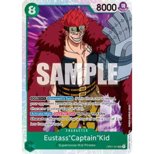 Eustass’Captain’Kid OP01-051 SR Romance Dawn - Single