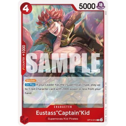 Eustass’Captain’Kid - OP14-014 R The Azure Sea’s Seven Foil