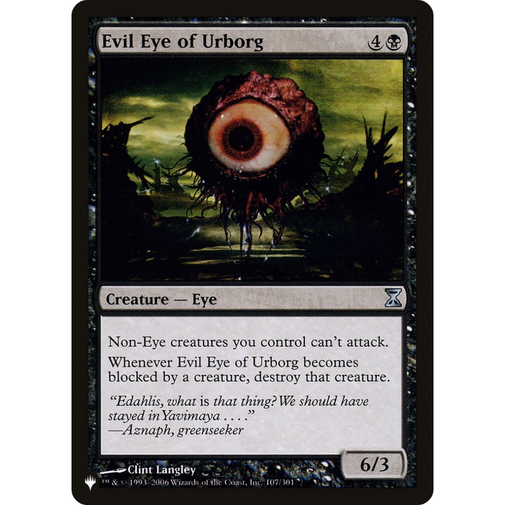 Evil Eye of Urborg (PLST-TSP-107) - Single