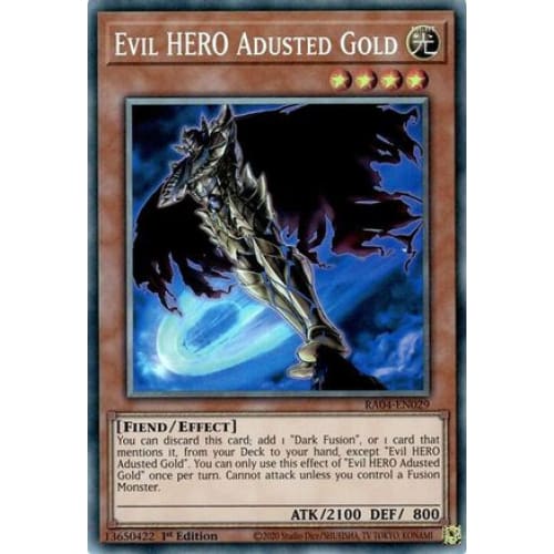 Evil HERO Adusted Gold (PCR) - RA04-EN029 Prismatic