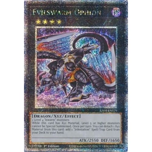 Evilswarm Ophion (Quarter Century Secret Rare) - RA04-EN179