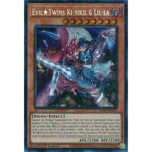 EvilTwins Ki-sikil & Lil-la (Secret Rare) - RA04-EN037