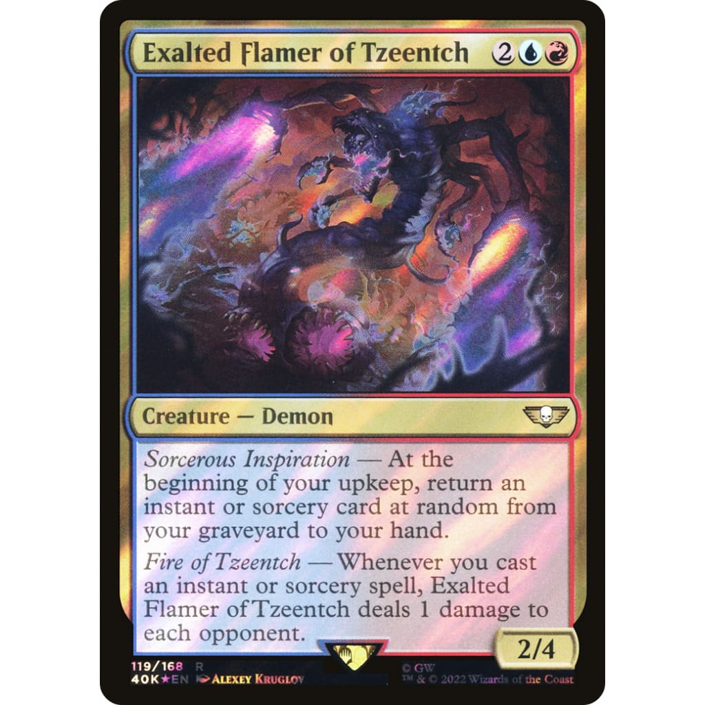 Exalted Flamer of Tzeentch (40K-119★) Foil - Single