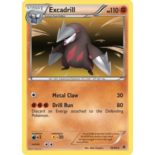 Excadrill (56) Holo Rare Holofoil - Single