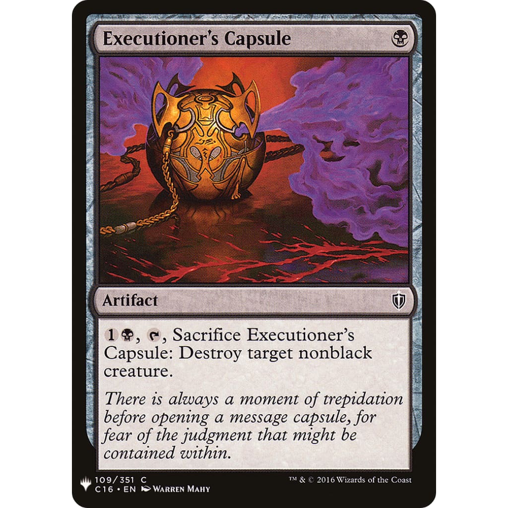 Executioner’s Capsule (PLST-C16-109) - Single