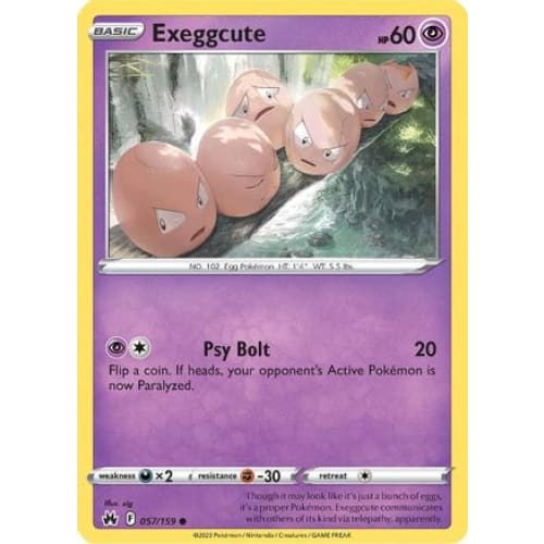 Exeggcute (057) Common Reverse Holofoil - Single