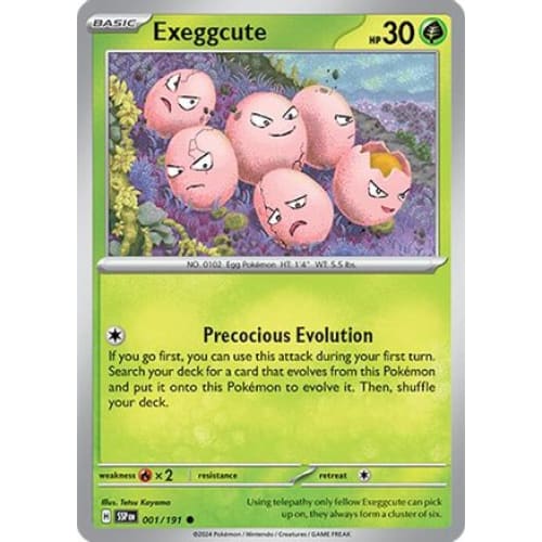 Exeggcute (1) Common Reverse Holofoil - Single