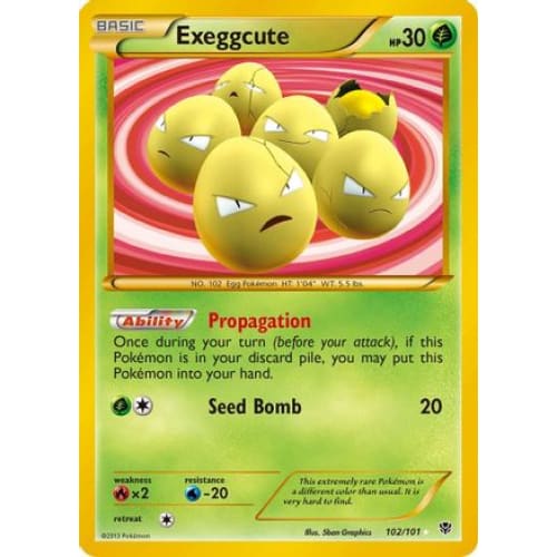 Exeggcute (102/101) Secret Rare Holofoil - Single