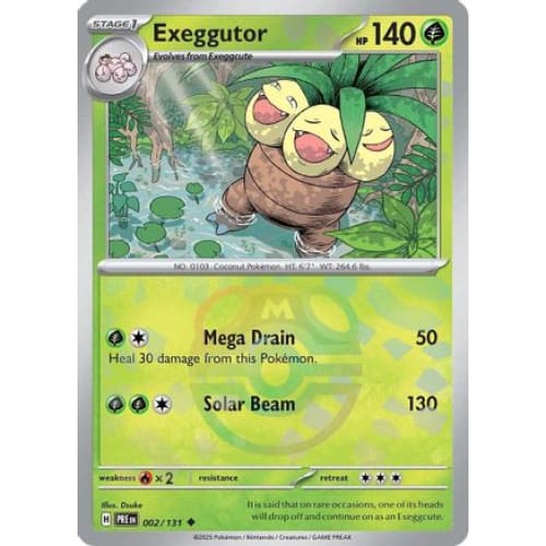 Exeggutor (Master Ball Pattern) (2) Uncommon Holofoil