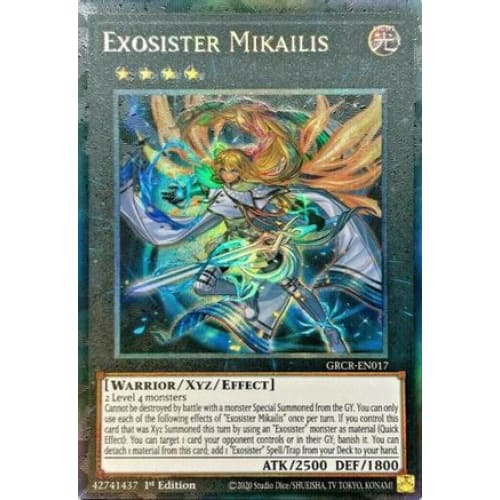 Exosister Mikailis (CR) (GRCR-EN017) Collector’s Rare 1st