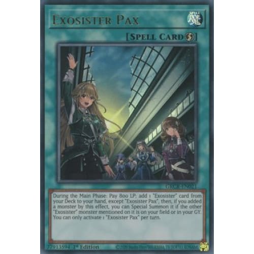 Exosister Pax (GRCR-EN021) Ultra Rare 1st Edition - Single