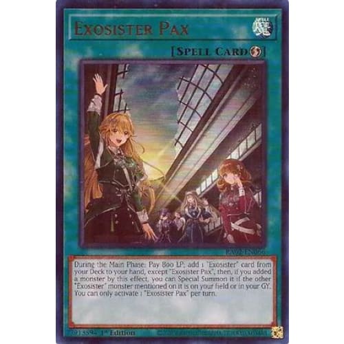 Exosister Pax (UR) - RA02-EN066 Ultra Rare 1st Edition