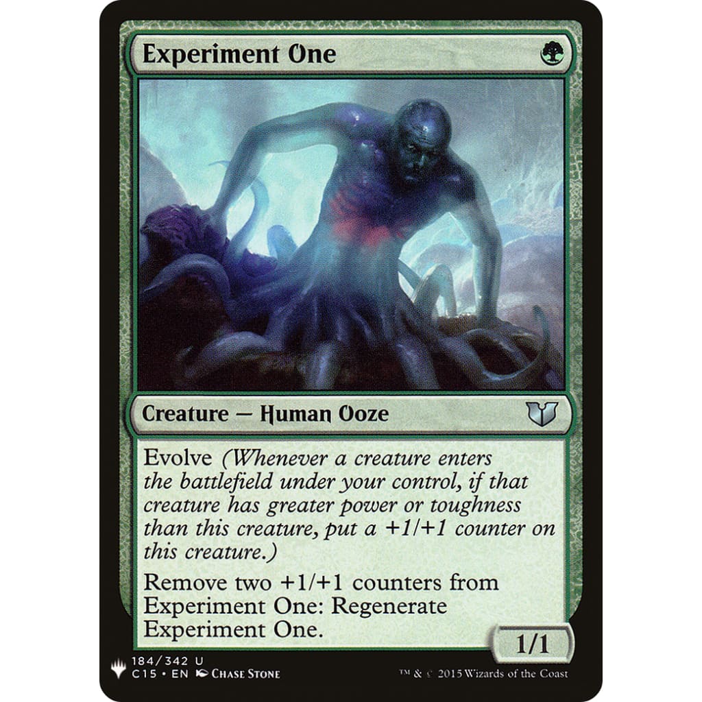 Experiment One (PLST-C15-184) - Single