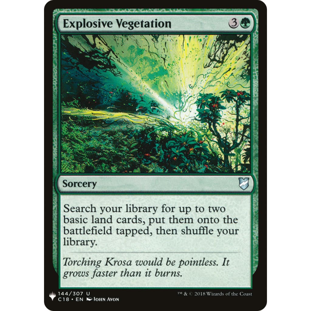 Explosive Vegetation (PLST-C18-144) - Single