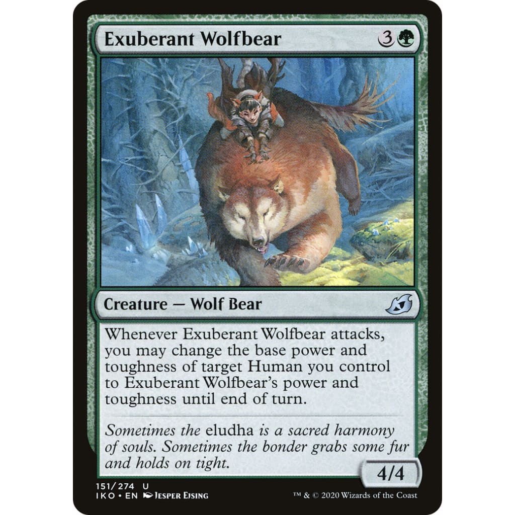 Exuberant Wolfbear (IKO-151) - Single