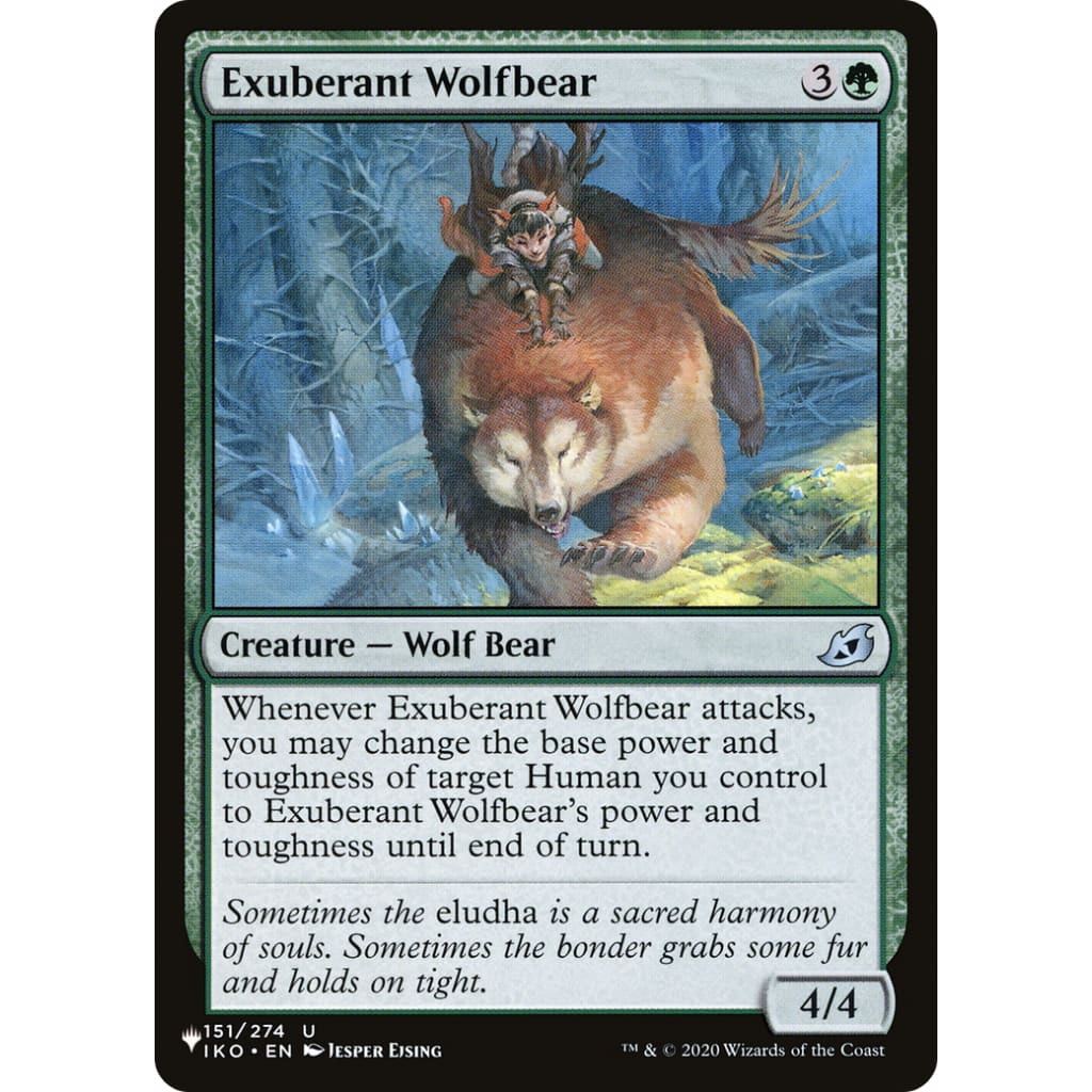 Exuberant Wolfbear (PLST-IKO-151) - Single