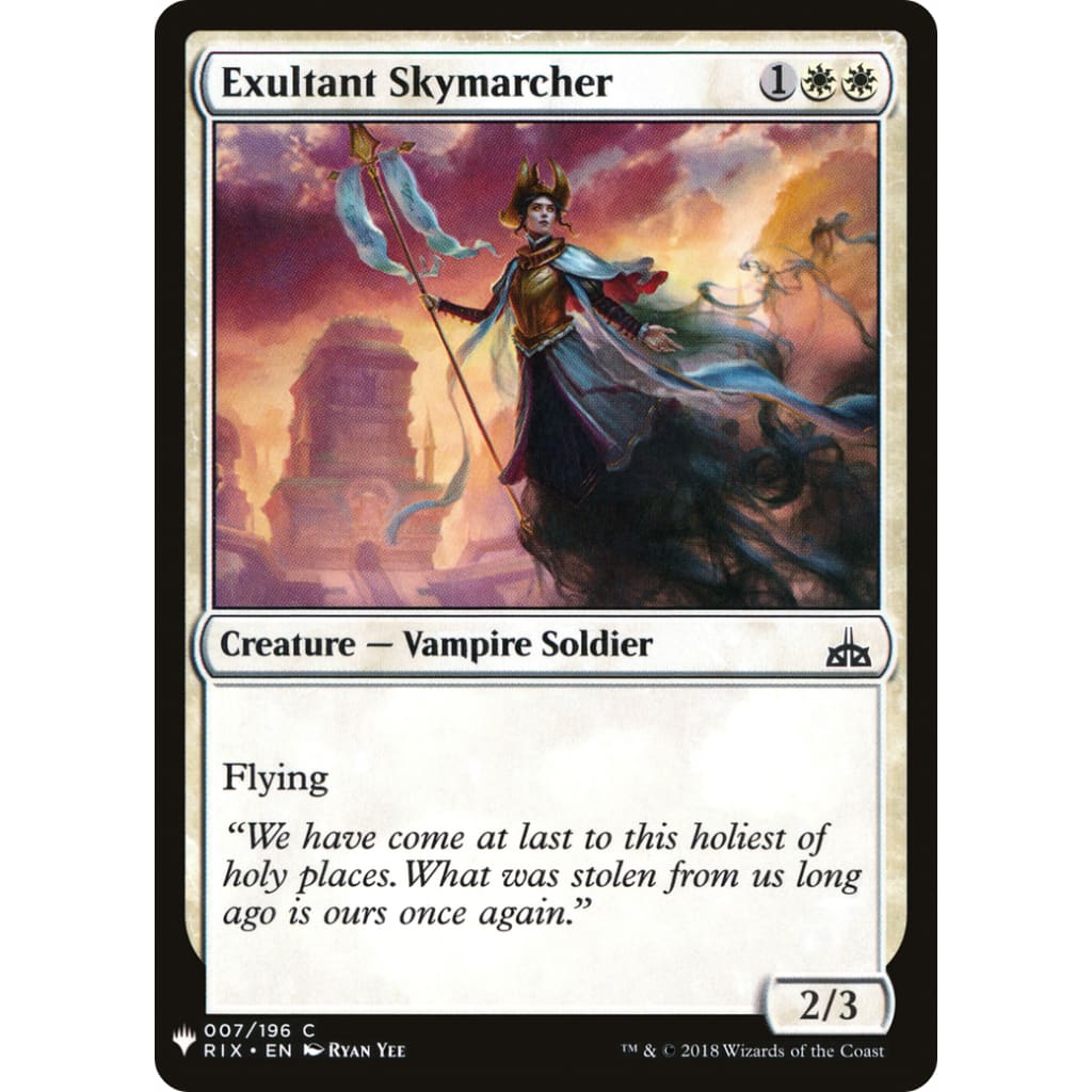 Exultant Skymarcher (PLST-RIX-7) - Single