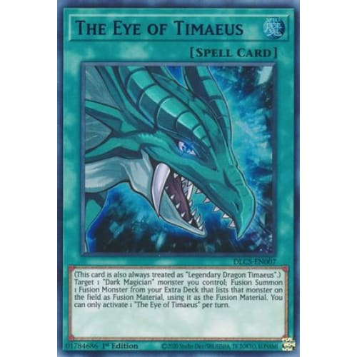 The Eye of Timaeus (Blue) (DLCS-EN007) Ultra Rare 1st