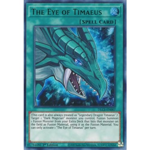 The Eye of Timaeus (Green) (DLCS-EN007) Ultra Rare 1st