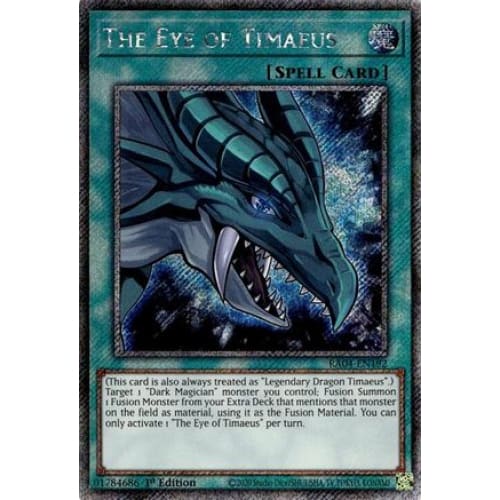 The Eye of Timaeus (Platinum Secret Rare) - RA04-EN192