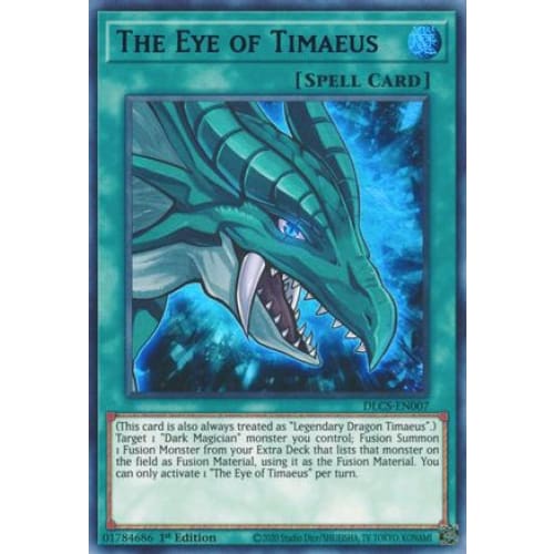 The Eye of Timaeus (Purple) (DLCS-EN007) Ultra Rare 1st