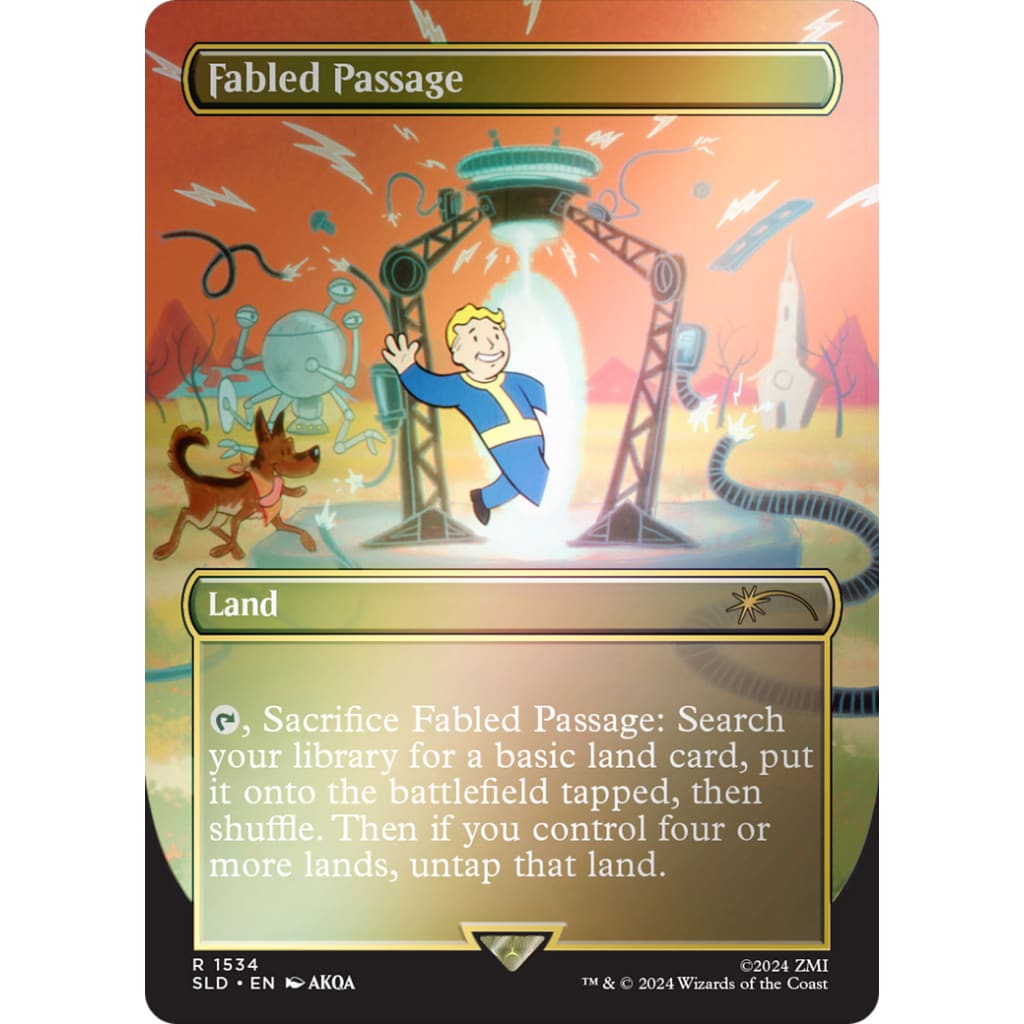 Fabled Passage (SLD-1534★) (Borderless) Foil - Single